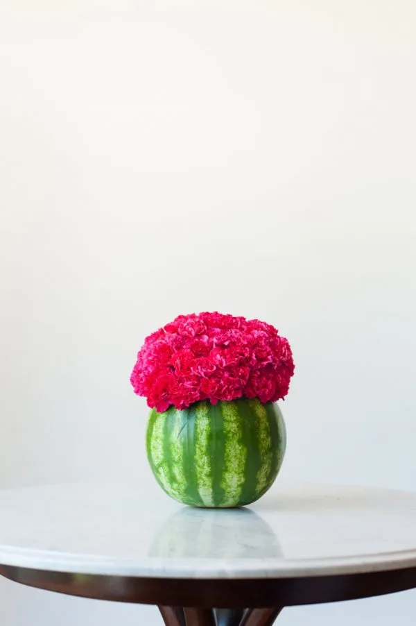 DIY Watermelon Flower Centerpiece by @cydconverse