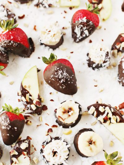 Homemade Chocolate Truffle Fruit Bites thumbnail