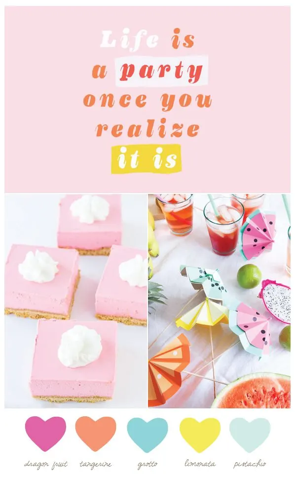 Color Palette: Dragon Fruit and Tangerine by @cydconverse