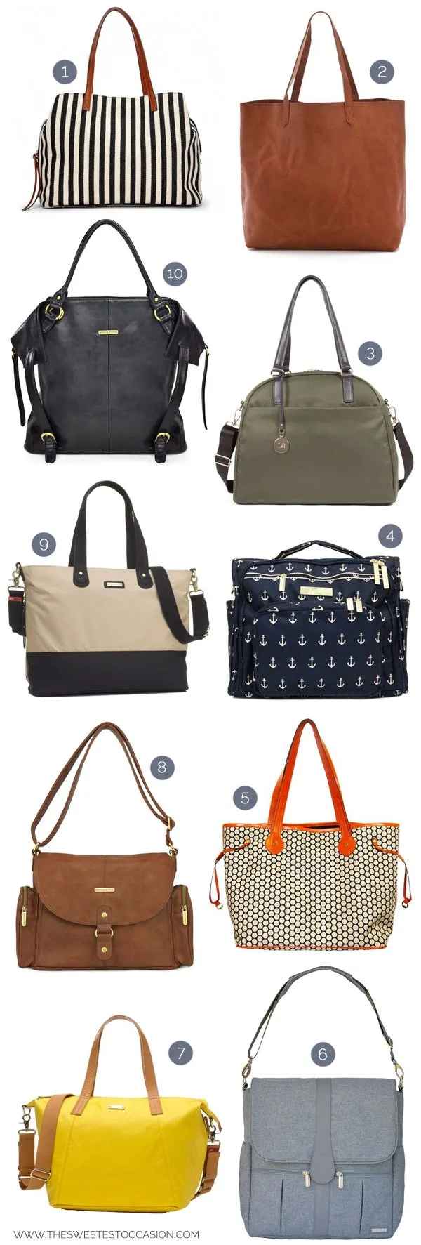 10 Super Stylish Diaper Bags - The Sweetest Occasion