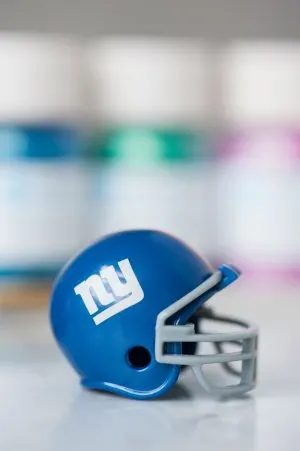 DIY Glitter Football Helmets by @cydconverse