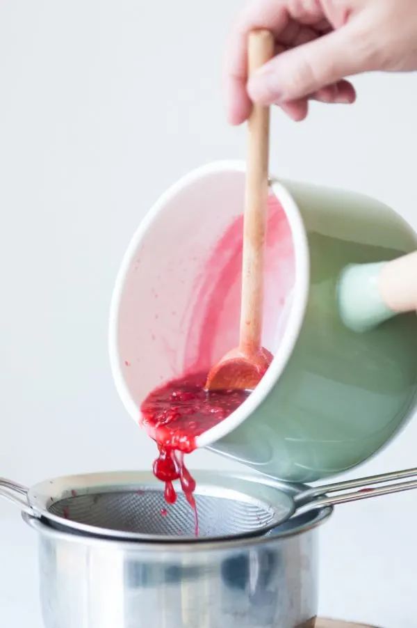 Brownies with Fresh Raspberry Coulis by @cydconverse