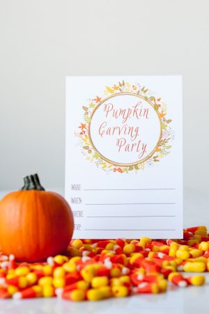 Pumpkin Carving Party Printables by @cydconverse