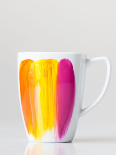 DIY Abstract Brushstroke Mug thumbnail