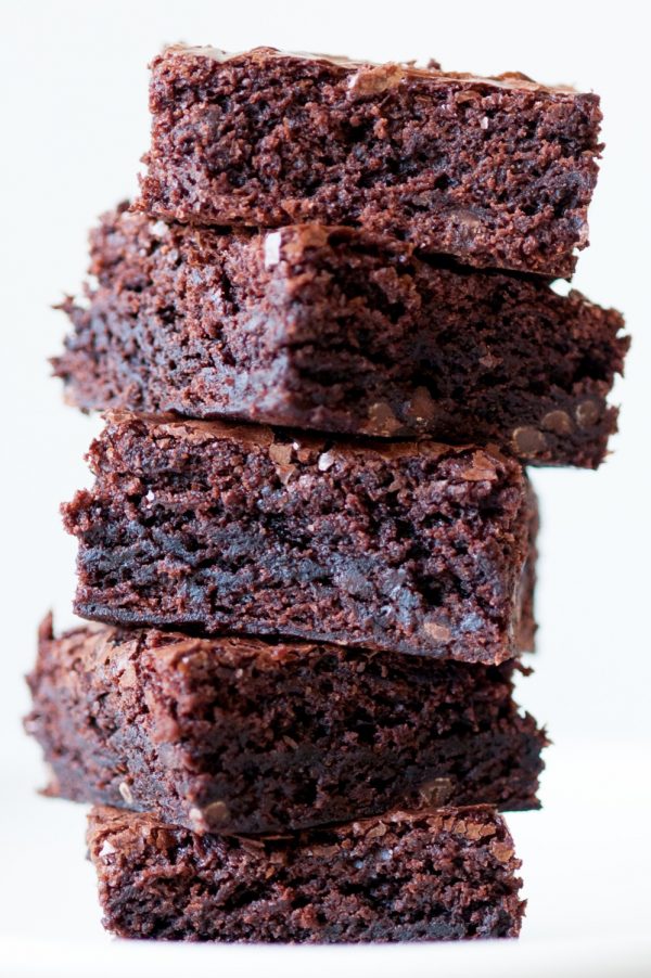 Brownies with Fresh Raspberry Coulis by @cydconverse