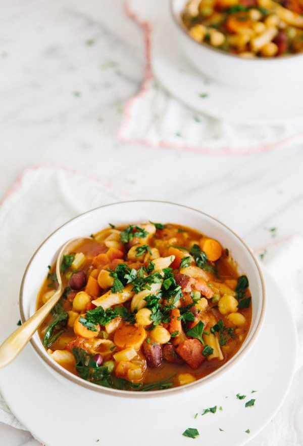 Chickpea Minestrone Soup
