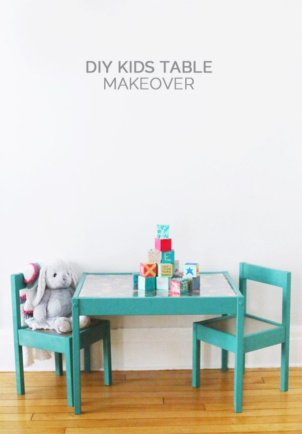 DIY Kids Table Makeover by @cydconverse