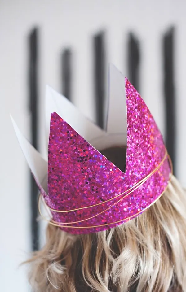 DIY Glitter Crowns