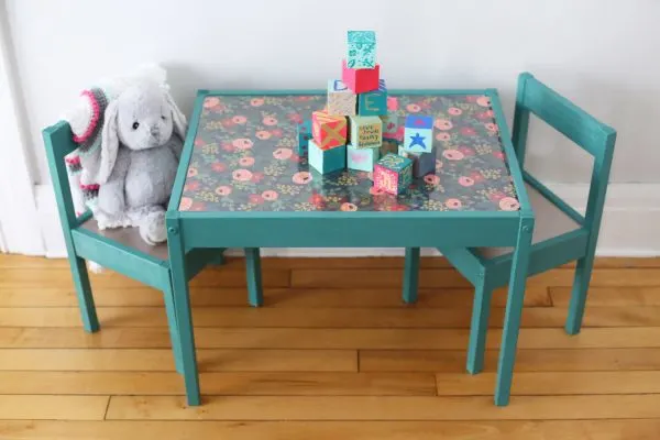 DIY Kids Table Makeover by @cydconverse