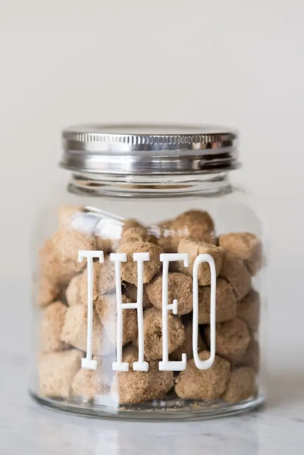 DIY Dog Treat Jars by @dailydogtag for @cydconverse