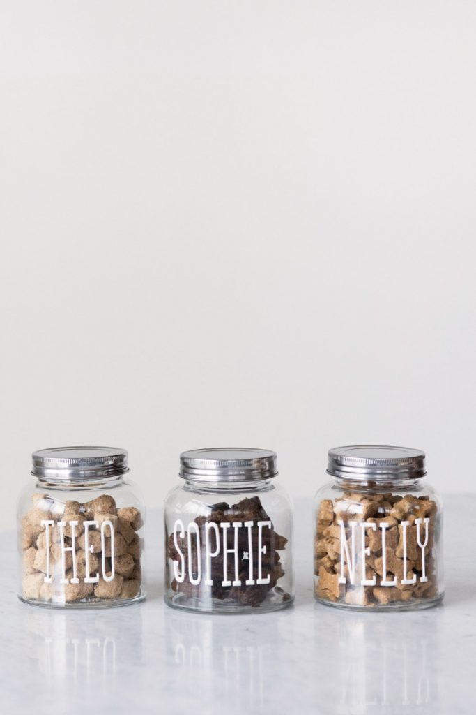 DIY Dog Treat Jars by @dailydogtag for @cydconverse