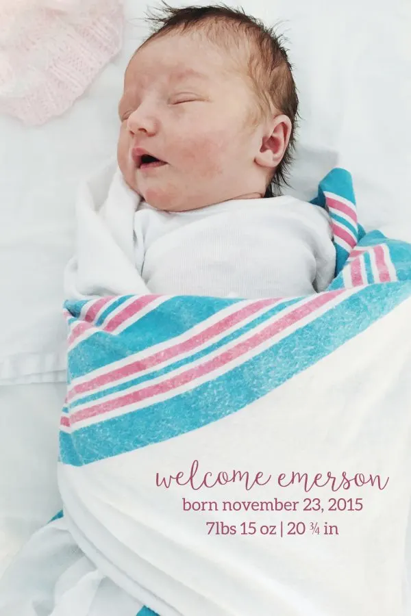 Welcome Emerson - The Sweetest Baby from @cydconverse