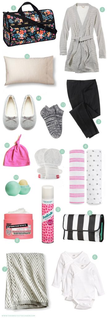 What to Pack in Your Hospital Bag from @cydconverse