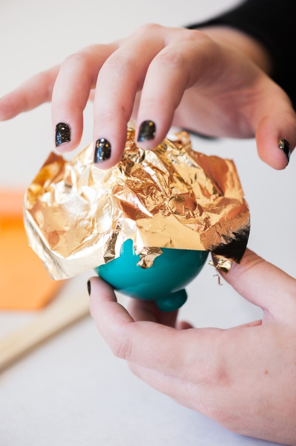 Gold-Foil Christmas Ornaments — DIY DARLING