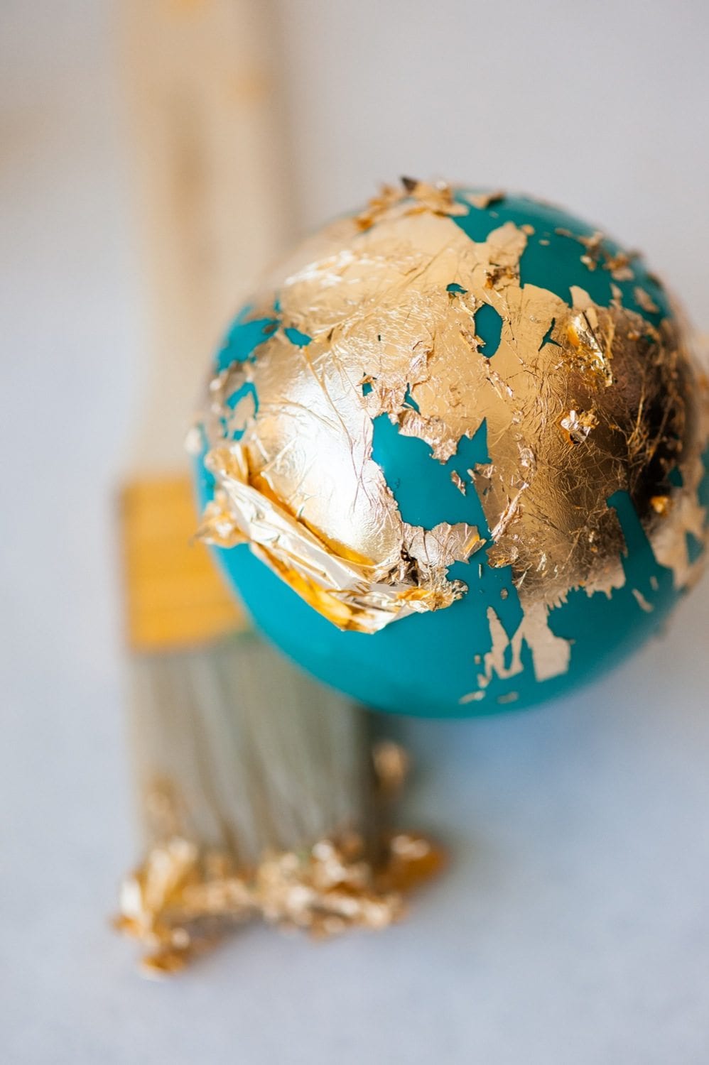 3 DIY Gold-Leaf Holiday Decorations