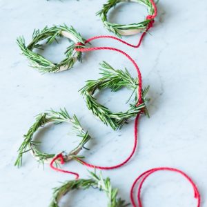 DIY Mini Rosemary Wreath Garland thumbnail