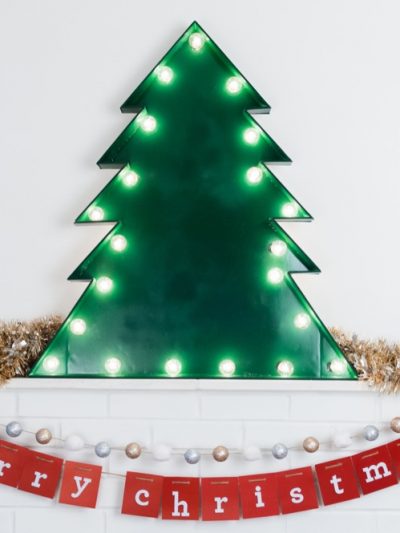 DIY Marquee Christmas Tree thumbnail