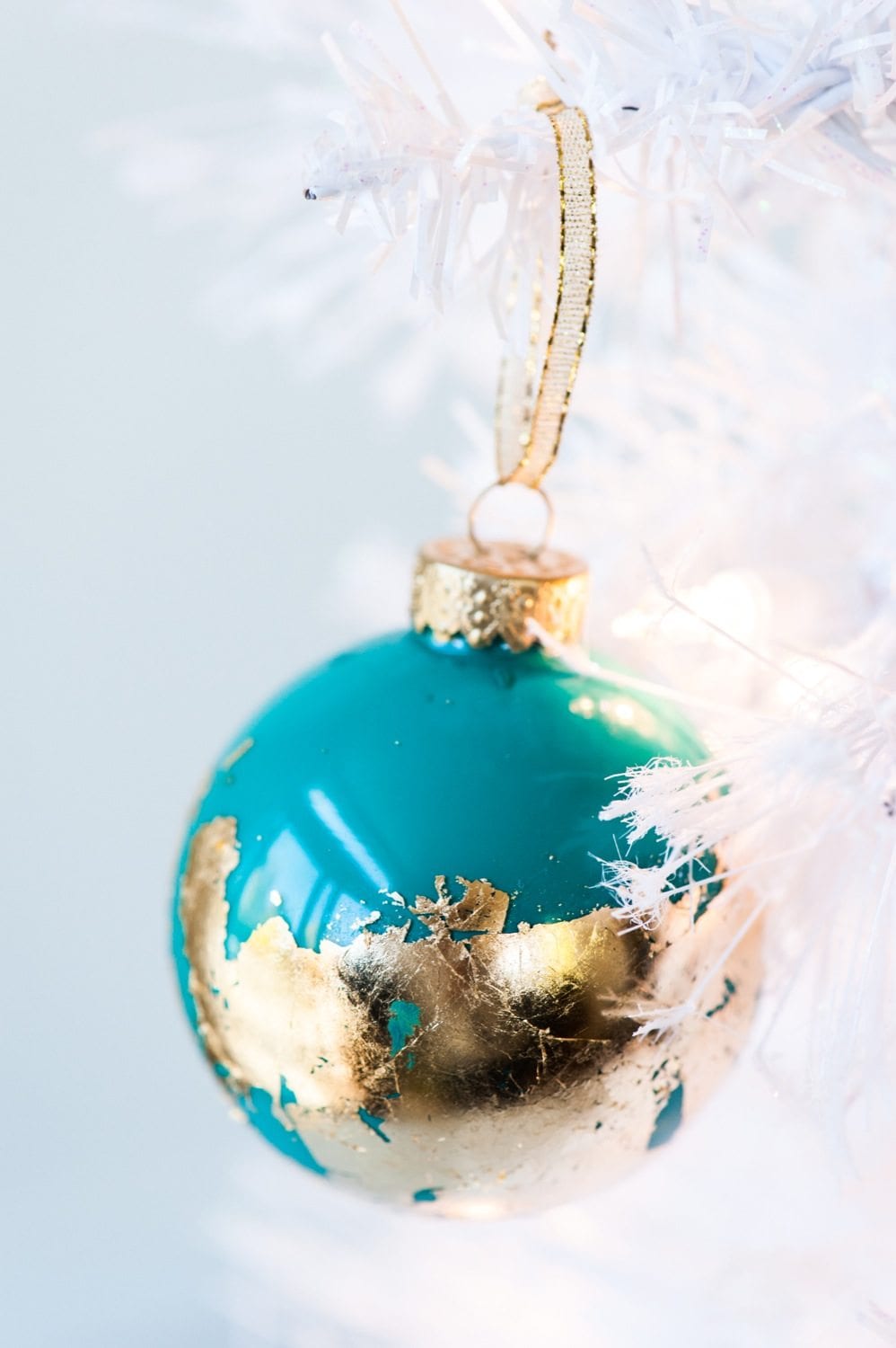 DIY Gold Leaf Ornaments – The Monday Creative