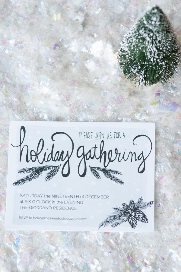 Printable Holiday Party Invitations from @cydconverse