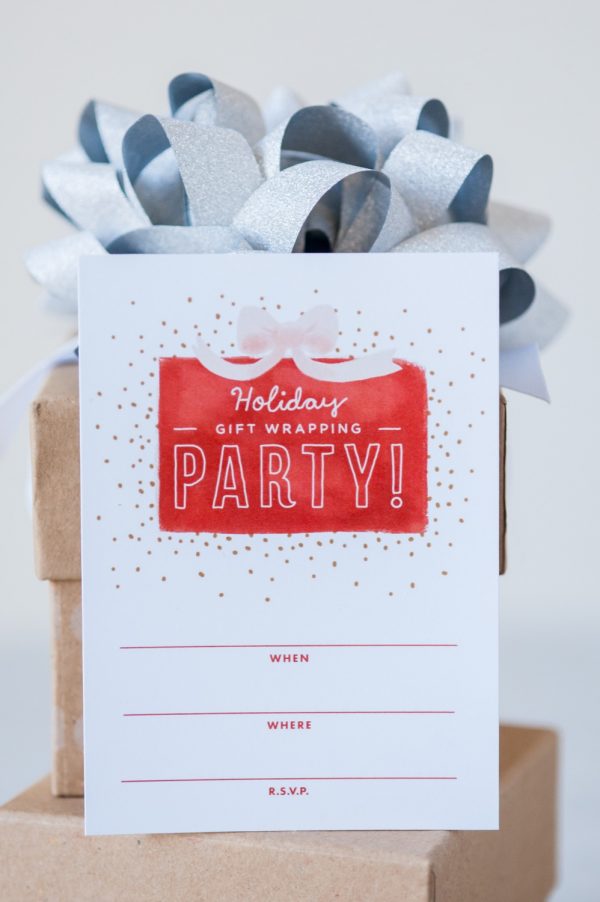 Gift Wrapping Party Printables by @cydconverse