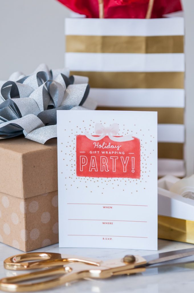 Gift Wrapping Party Printables by @cydconverse