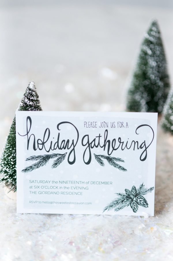 Printable Holiday Party Invitations from @cydconverse