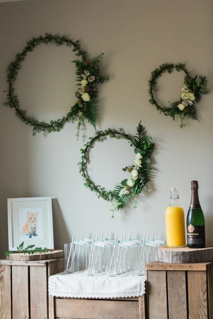 Woodland Themed Baby Shower | Baby shower themes, party ideas and more from entertaining blog @cydconverse