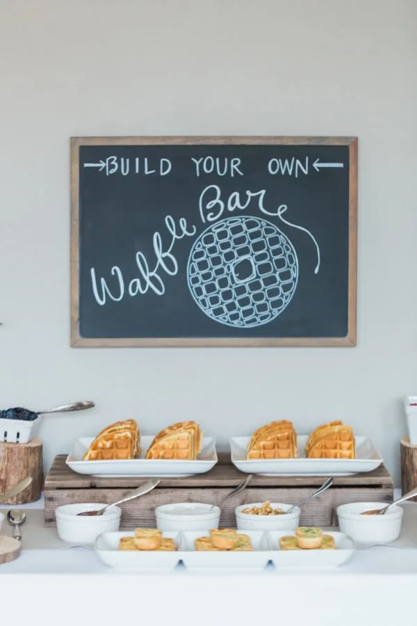 A Build Your Own Waffle Bar from @cydconverse