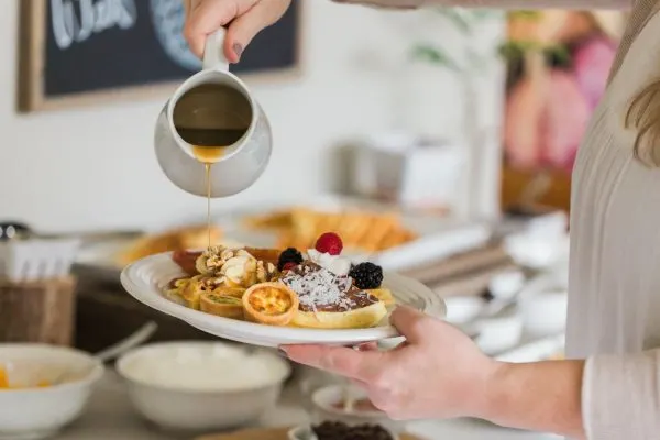 A Build Your Own Waffle Bar from @cydconverse