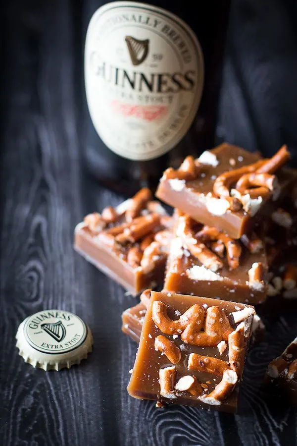 Guinness and Pretzel Caramels | 17 Awesome Guinness Recipes from @cydconverse
