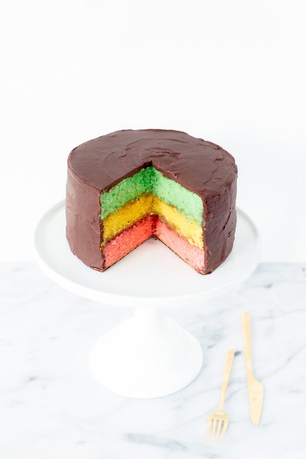 Italian Rainbow Cookie Cake | 15 Gorgeous Easter Cakes from @cydconverse