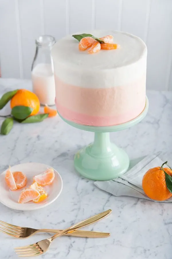 Orange Sherbet Cake | 15 Gorgeous Easter Cakes from @cydconverse