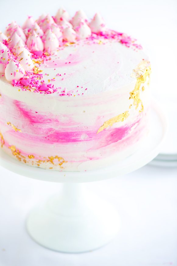 Watercolor Buttercream Cake | 15 Gorgeous Easter Cakes from @cydconverse