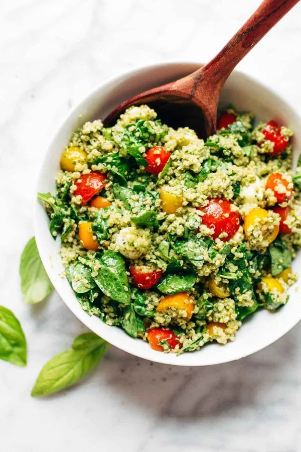 Green Goddess Quinoa Summer Salad | Best summer salad recipes for dinner from @cydconverse