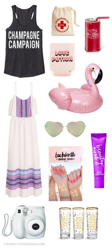 Bachelorette Weekend Essentials | Bachelorette party ideas and travel essentials from @cydconverse