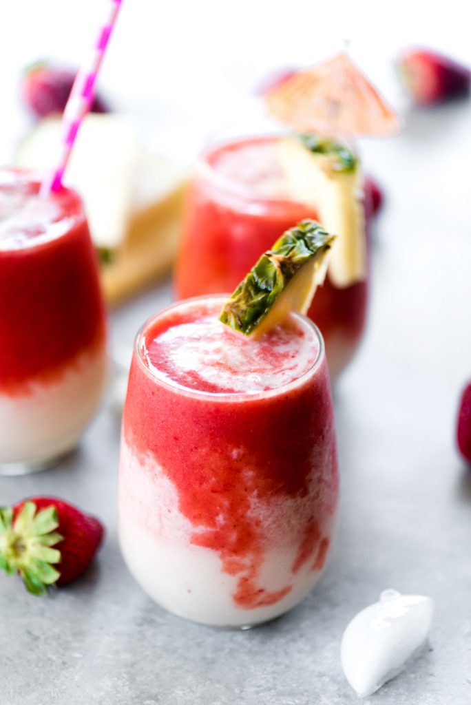 Lava Flow Cocktail Recipe | Cocktail recipes, summer entertaining ideas and party tips from @cydconverse