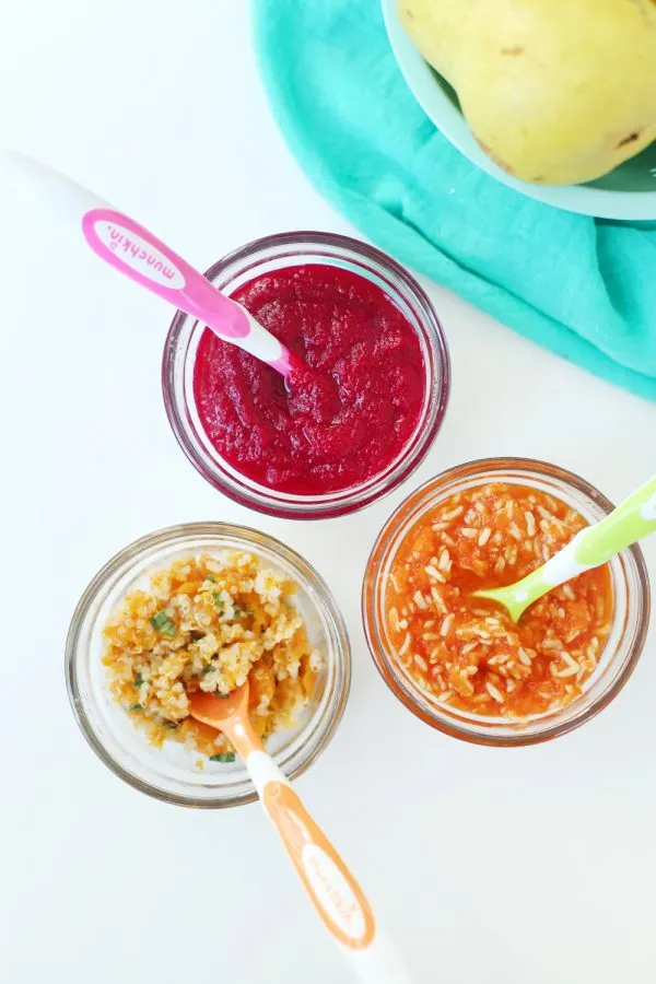 Three Healthy Baby Food Recipes from @cydconverse and @munchkin | How to make baby food and baby feeding other tips!