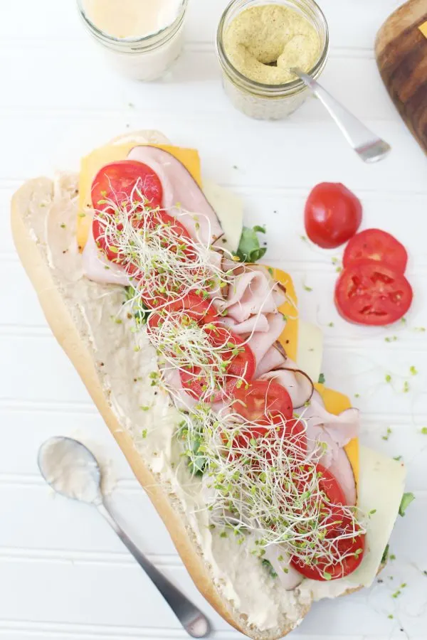 A Make Your Own Sub Bar | Entertaining tips, football party ideas and more from @cydconverse