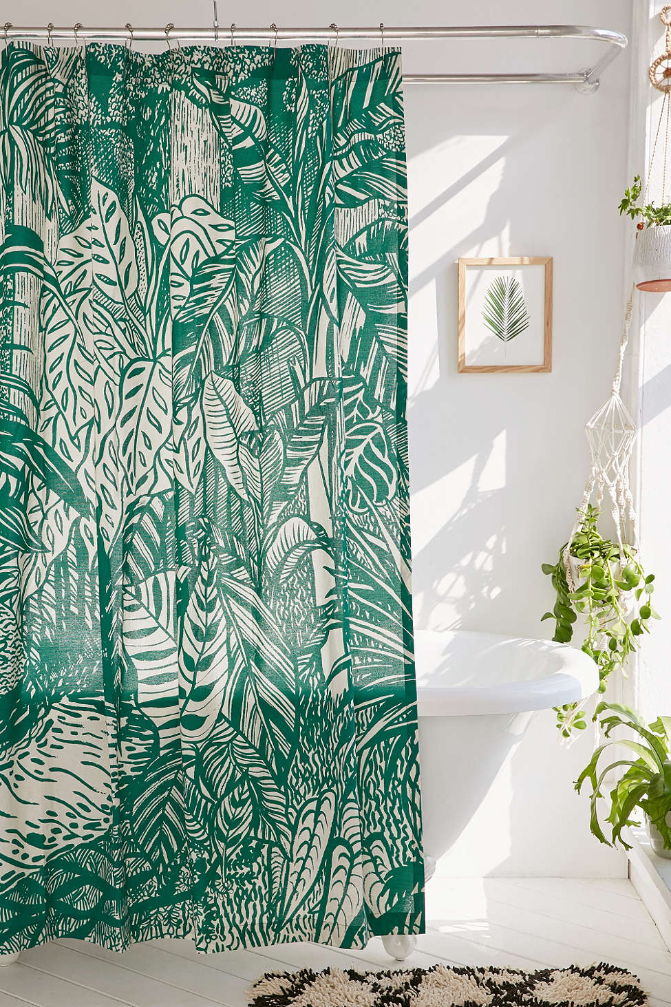 Pomeroy Plants Shower Curtain | Pretty shower curtains and more home decor ideas from @cydconverse