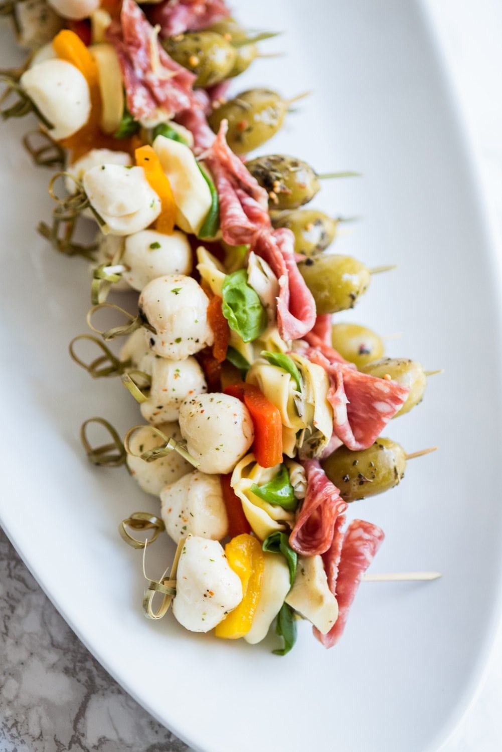 Antipasto Skewers - An easy, impressive party appetizer!