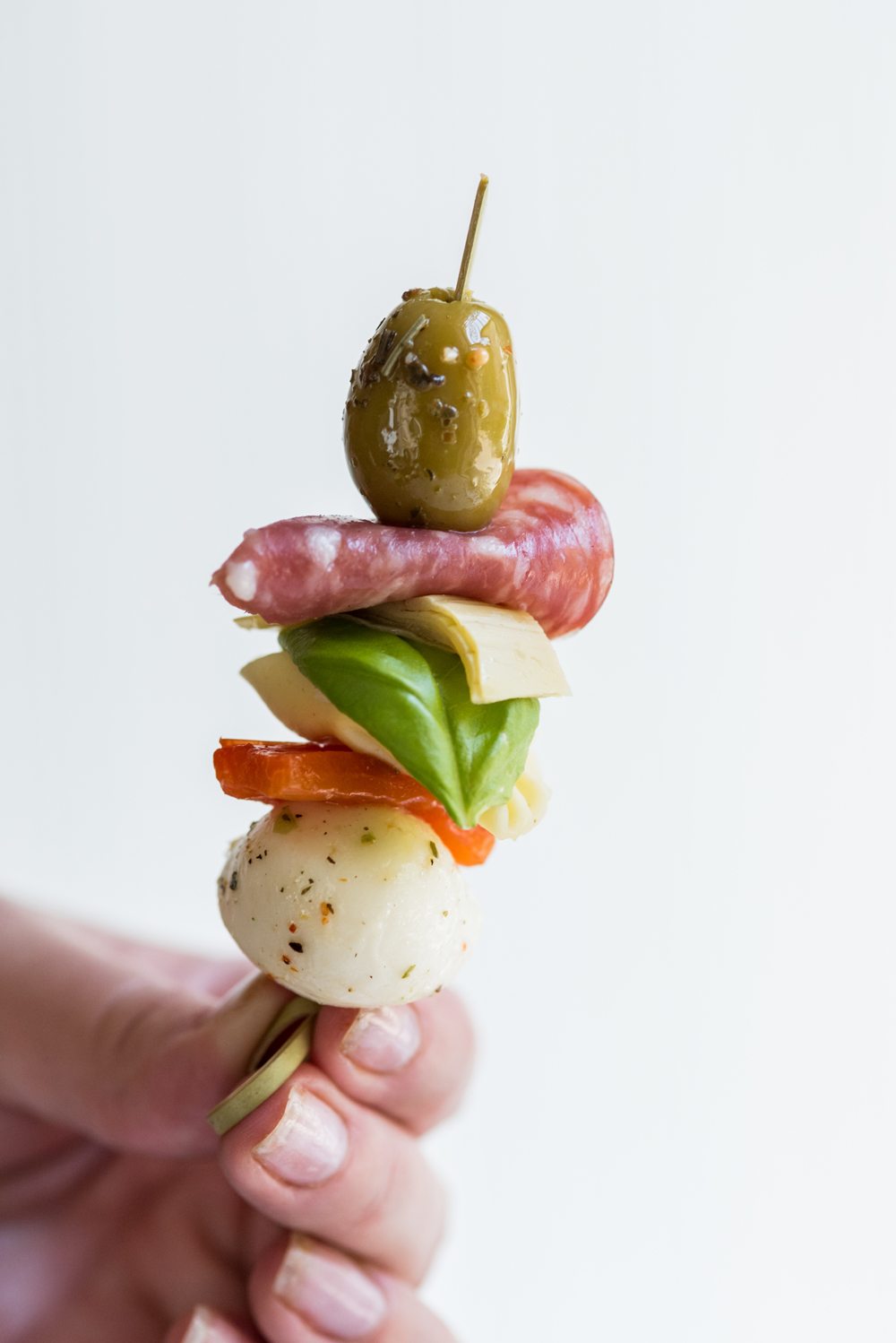 Antipasto Skewers | Party appetizers, entertaining ideas, party ideas, party recipes and more from @cydconverse