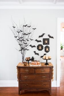 DIY Bat Branch Halloween Centerpiece - The Sweetest Occasion