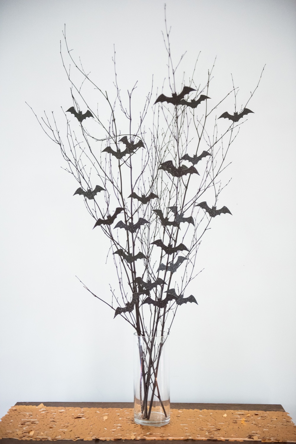 Bat Branch Halloween Centerpiece