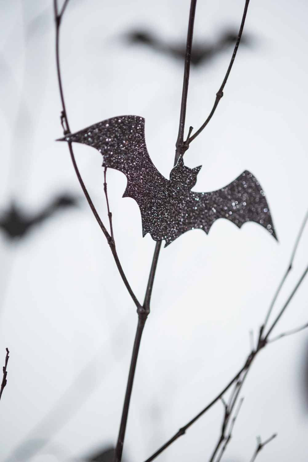 Bat Branch Halloween Centerpiece