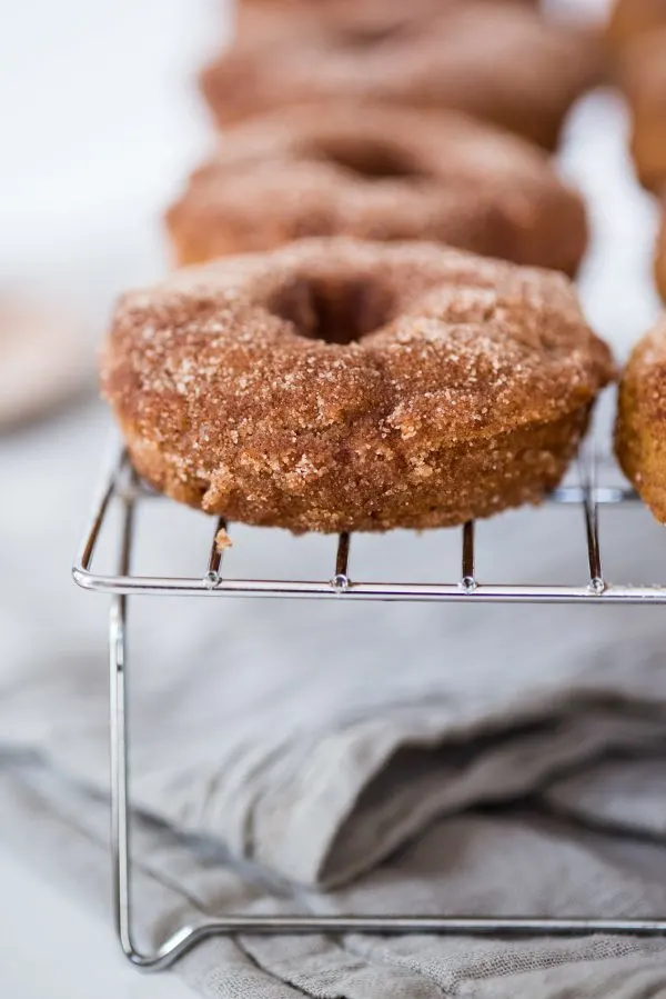 Pumpkin Spice Vegan Donuts with Cinnamon Sugar | Entertaining tips, party ideas, recipes, cocktail recipes and more from @cydconverse