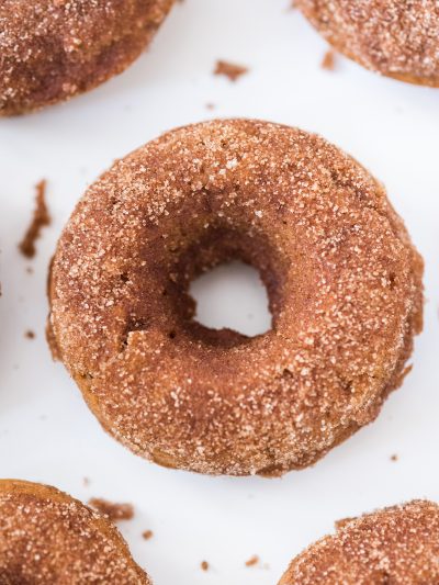 Pumpkin Spice Vegan Donuts with Cinnamon Sugar thumbnail