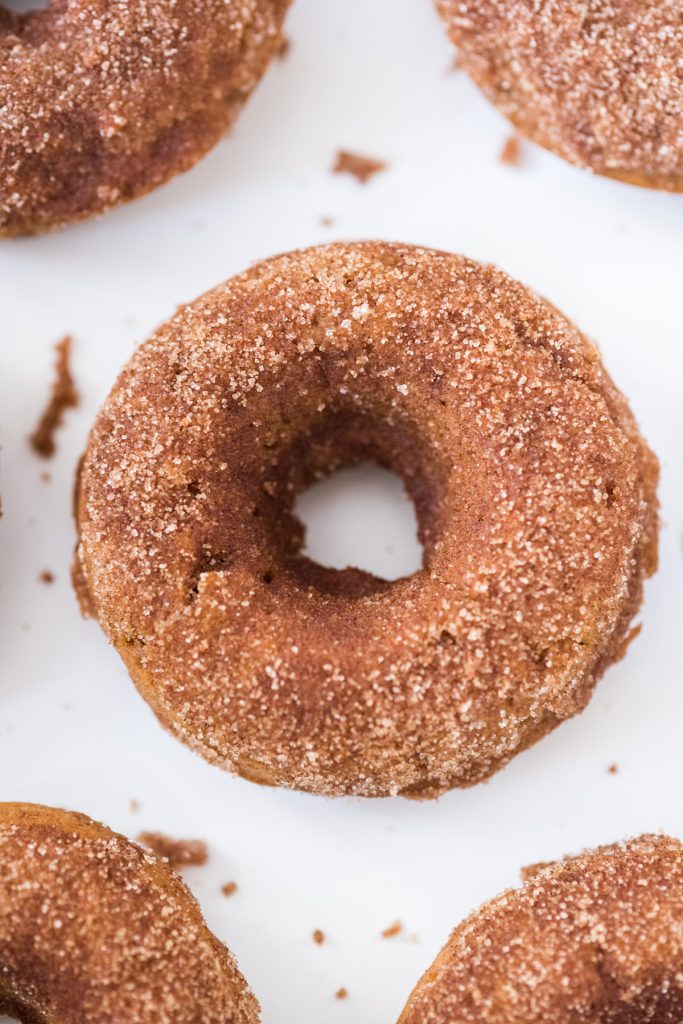 Pumpkin Spice Vegan Donuts with Cinnamon Sugar | Entertaining tips, party ideas, recipes, cocktail recipes and more from @cydconverse