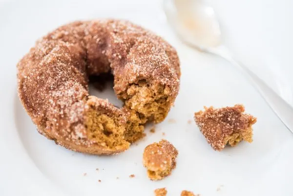 Pumpkin Spice Vegan Donuts with Cinnamon Sugar | Entertaining tips, party ideas, recipes, cocktail recipes and more from @cydconverse