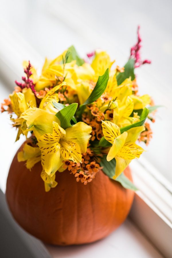 DIY Pumpkin Flower Arrangements | Thanksgiving ideas, Thanksgiving crafts, Thanksgiving table ideas and more DIY projects from @cydconverse
