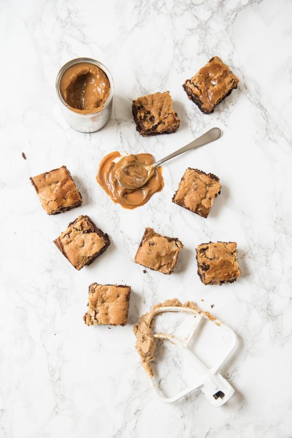 Triple Layer Dulce de Leche Brownie Cookie Bars Recipe from @eaglebrand and @cydconverse | Best fudge recipes, cookie exchange recipes and party ideas!